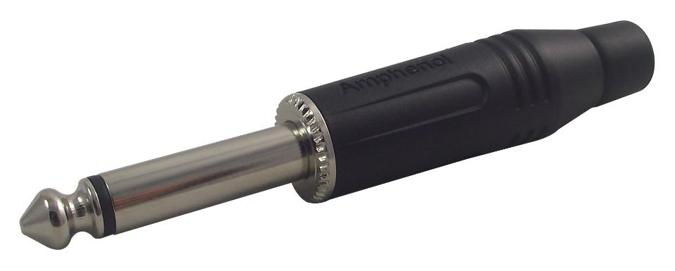 AMPHENOL - 6,35mm Klinkenstecker, 2-polig, Schwarz