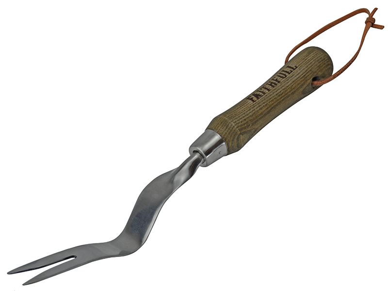 Faithfull Prestige Stainless Steel Hand Weeder with Ash Handle
