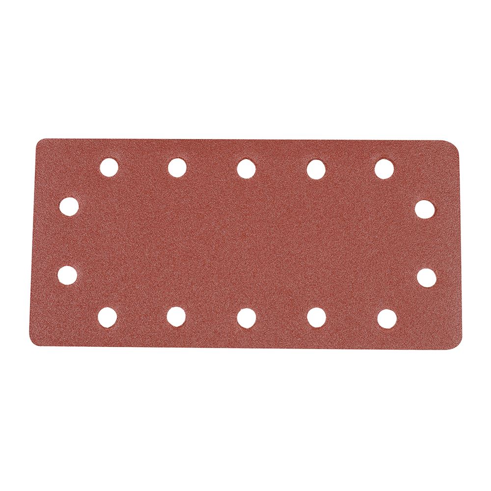 Silverline Hook & Loop 1/2 Sanding Sheets, Aluminium Oxide, 120 Grit, 10pk