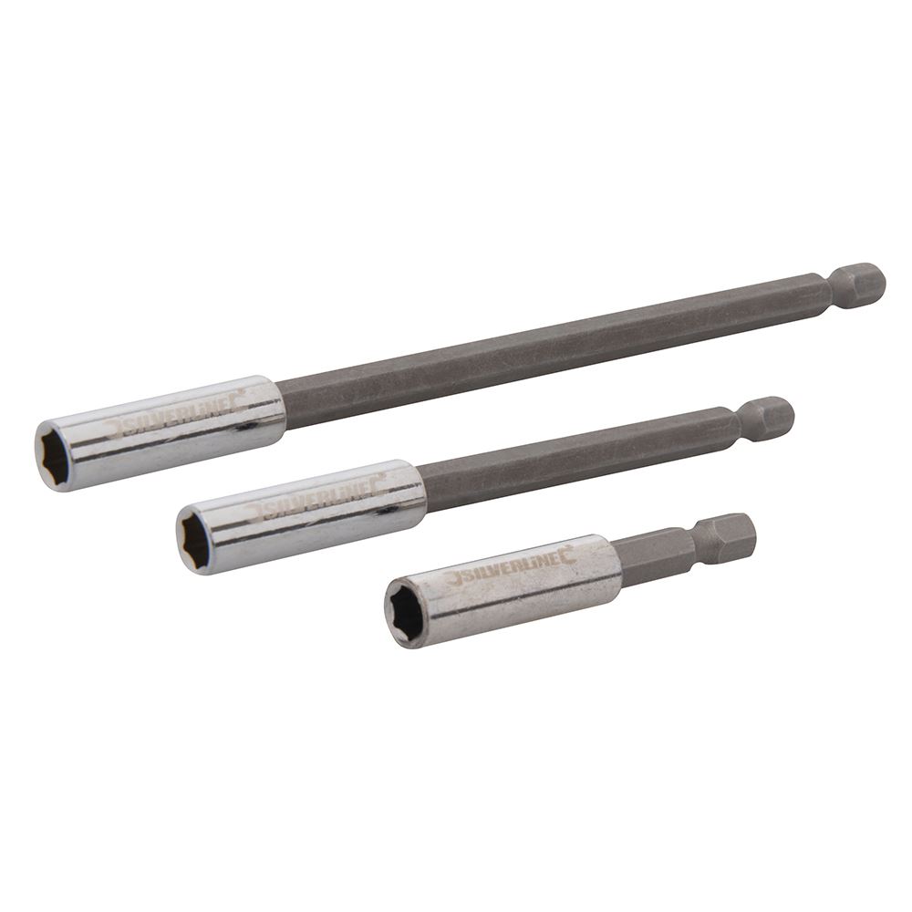 Silverline Magnetic Screwdriver Bit Holder Set, 3pce (60mm, 100mm, 150mm)