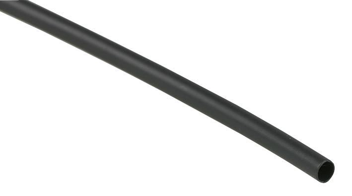 HiLo 1.5mm Black Heat Shrink Sleeve, 2:1 Ratio, 10m