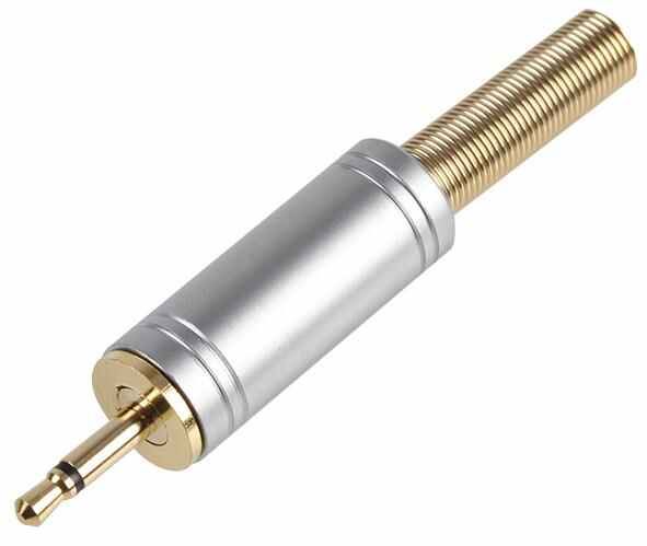 PRO-SIGNAL 2.5mm Σύνδεσμος Jack, 2 Πόλοι, Επιχρυσωμένος