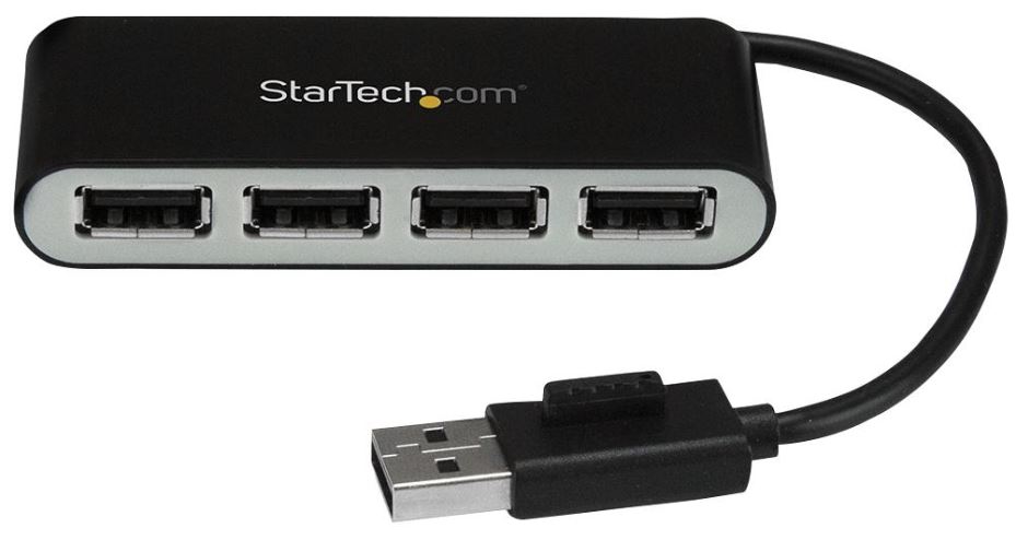 Startech Hub USB 2.0 Portátil de 4 Portas, Alimentado por Bus