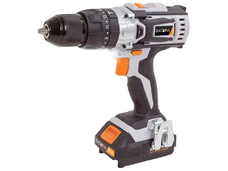 Batavia MAXXPACK 18V Combi Drill with 2 x 2.0Ah Li-ion Batteries