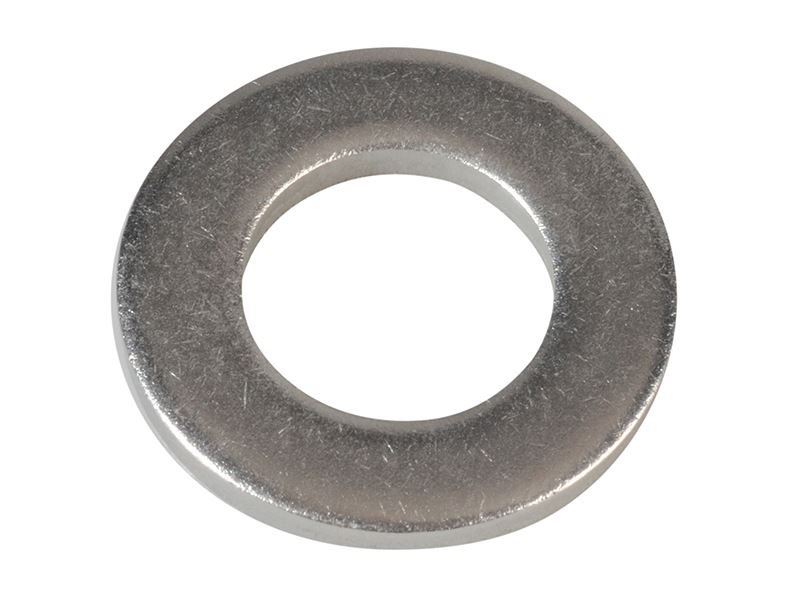 ForgeFix כוסיות שטוחות DIN 125 מפלדת אל חלד A2, קוטר M12 - חבילת 10
