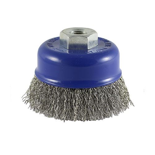 Timco 100mm Nerezový kalíškový kartáč pro úhlovou brusku