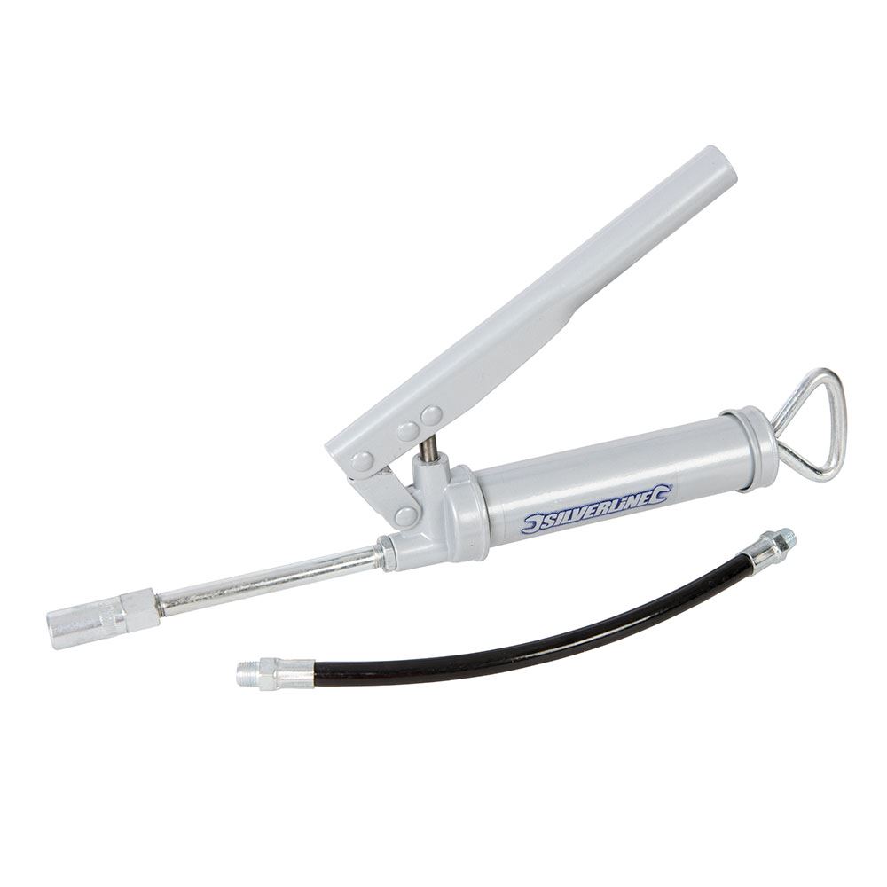 Silverline Mini Lever Action Grease Gun - 120cc, Heavy Duty