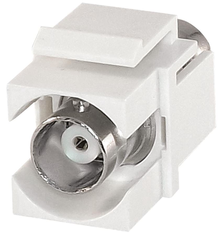 TUK Coupleur Keystone BNC 50 ohms, Blanc