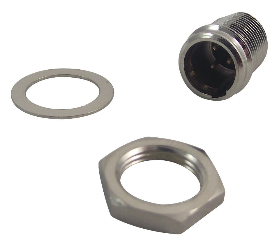 REAN Mini-XLR Zásuvka, Konektor, 3 Pólový, Zlatem pokovené kontakty
