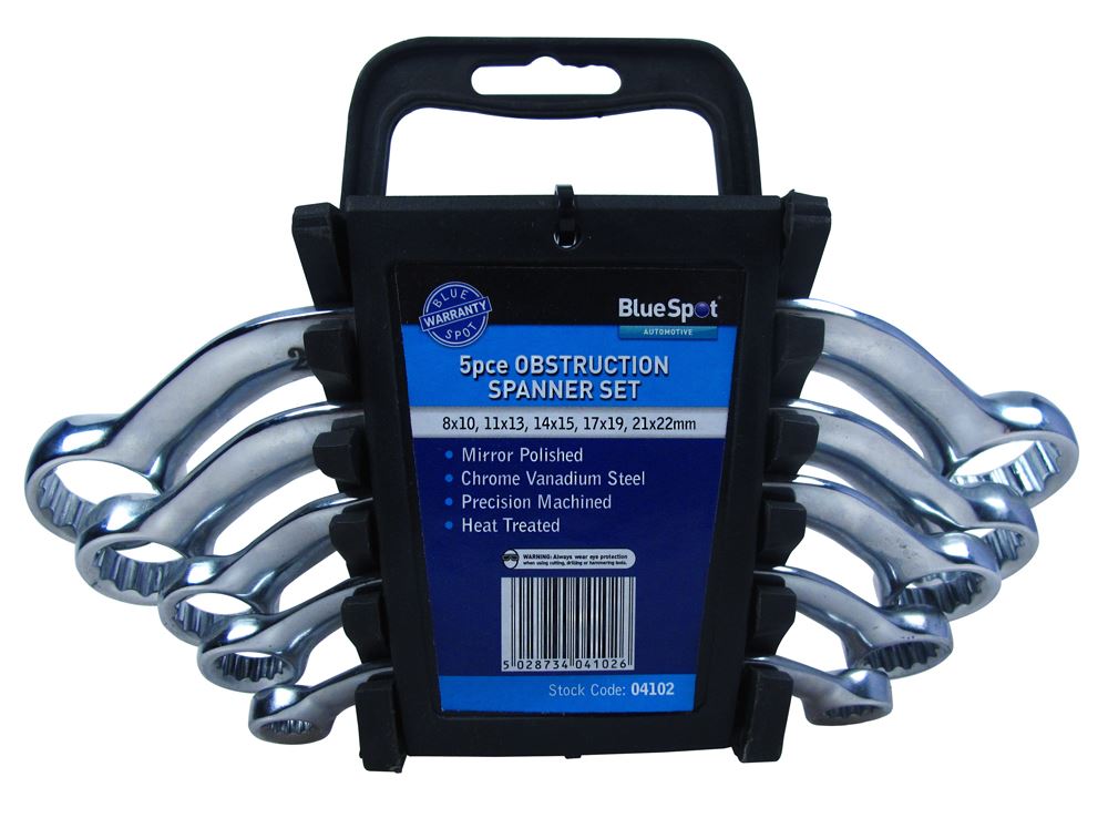 Blue Spot Tools Σετ Περιστροφικών Κλειδιών Χρωμίου Βαναδίου 5 τεμ. (8-22mm)
