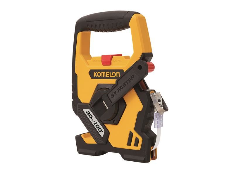 Komelon Pita Pengukur Panjang Kontraktor 30m/100ft (Lebar 13mm)
