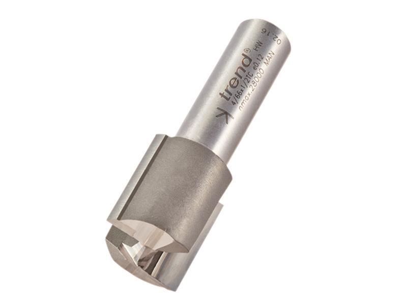 Trend 4/66 x 1/2 TCT Two Flute Router Cutter, 22 x 25mm