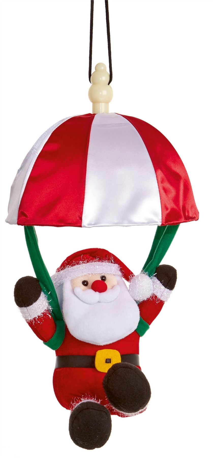 Premier Decorations - Musikalisches Fallschirm-Weihnachtsmann mit beweglichen K