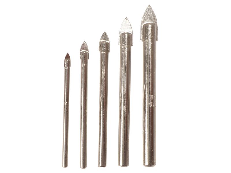 Set di Punte IRWIN per Vetro e Piastrelle, 5 Pezzi (4-10mm)