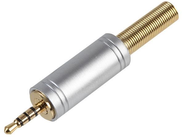 PRO SIGNAL Jack Plug 2.5mm 4-Polos com Alívio de Tensão