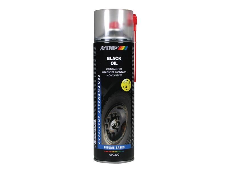 MOTIP Pro Spray Μαύρο Λάδι 500ml, Αντικορροσιογόνο Λιπαντικό