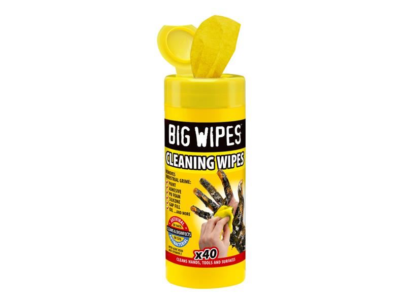 Big Wipes Antiviral Cleaning Wipes, Tub of 40