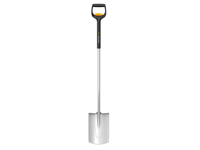 Fiskars Xact テレスコピック丸型スコップ スチール製 110-130cm
