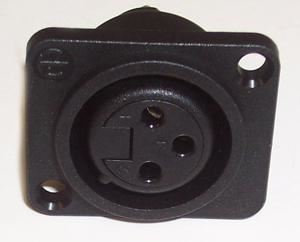 NEUTRIK Connettore XLR Panel a 3 Poli, Scocca D, Contatti Argentati