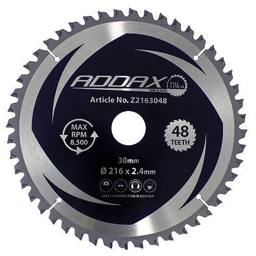 Timco - Lame de scie à onglet 216mm 48 dents à 0°