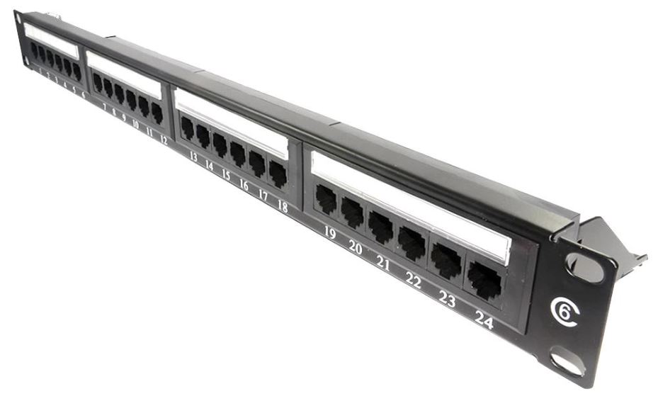 LMS DATA 24端口 Cat6 UTP 配線架 適用19英寸機架