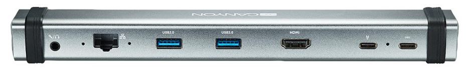 Adaptateur multiport USB-C 6-en-1 CANYON avec livraison d'énergie
