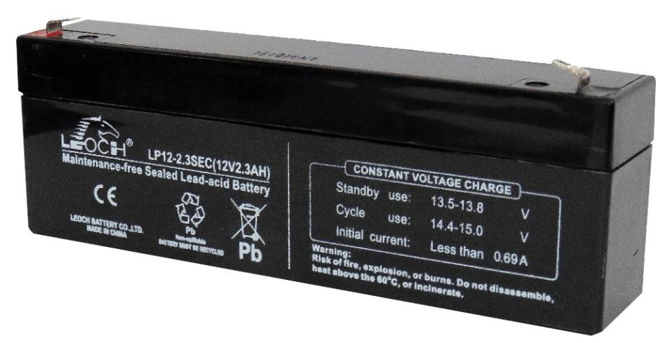 LEOCH LP Series 12V 2.3Ah Maintenance-Free SLA Battery