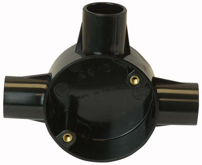 PRO POWER - 3-Wege T-Box - 20mm System - Schwarz