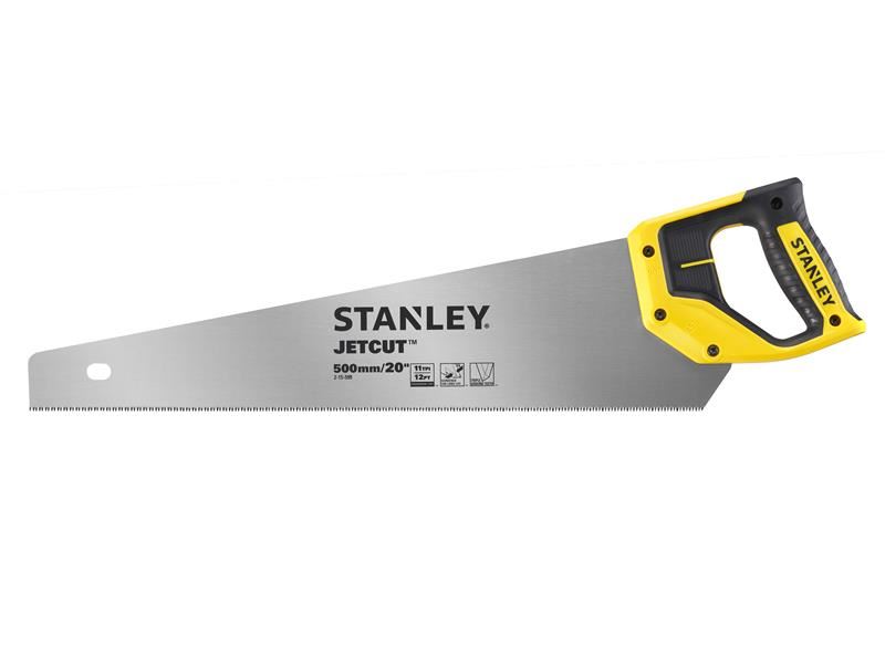 STANLEY Jet Cut Fijne Handzaag 500mm, 11 TPI, voor Hout & PVC