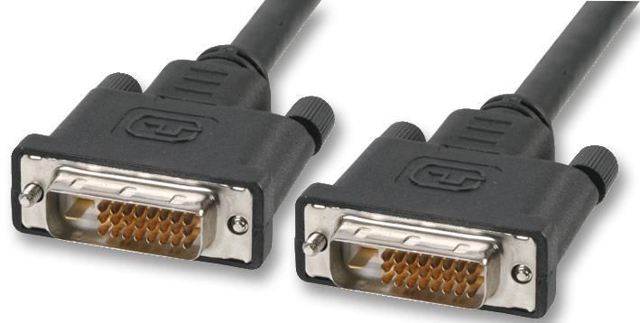 VDC Cavo DVI-D Dual Link Maschio-Maschio, 5m, Nero