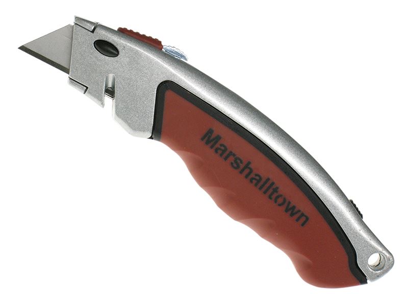 Marshalltown M9059 Couteau à lame rétractable avec poignée Soft Grip, 165mm
