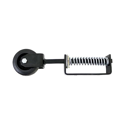Timco - Roue de portail à ressort pour terrain, Robust, Noir, 370mm