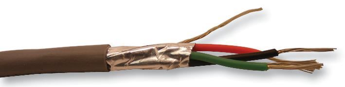 ALPHA WIRE Cable Blindado 4 Hilos 22 AWG, Cobre Estañado, 30.5m