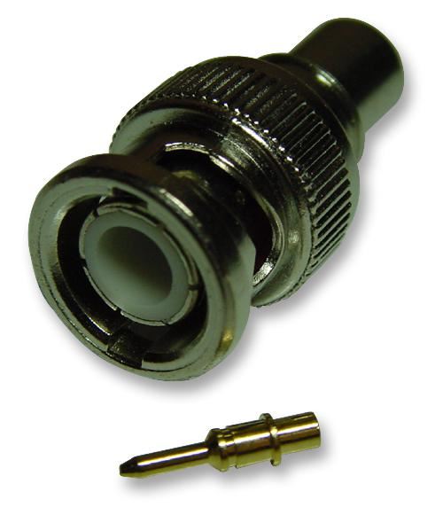 PRO SIGNAL BNC Crimp Plug for RG-59/U Cable, 50-ohm, 5 Pack