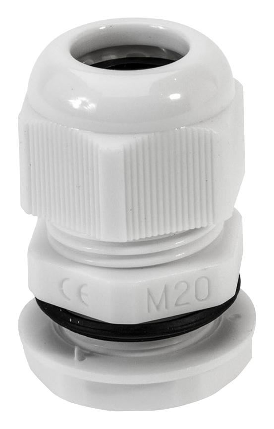 HELLERMANNTYTON ナイロンドームヘッドケーブルグランド M20S 6-12mm グレー 10個セット