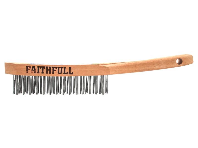 Faithfull מברשת גירוד קלת משקל עם זיפי תיל 28 גוד