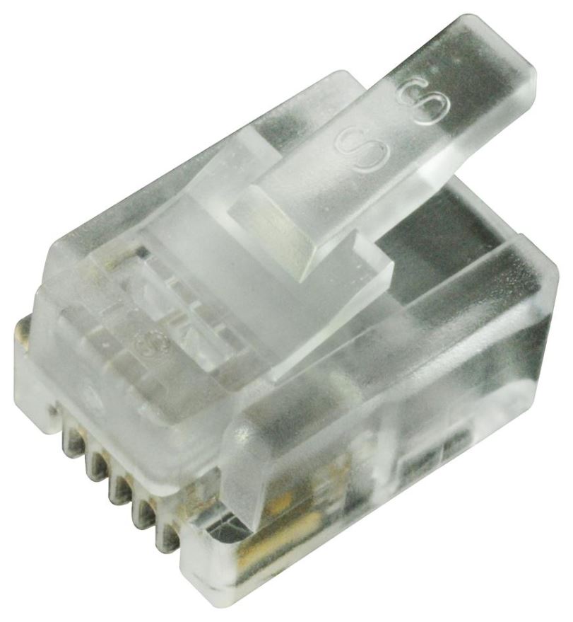 STEWART CONNECTOR - Lot de 10 fiches RJ11 6P6C non blindées