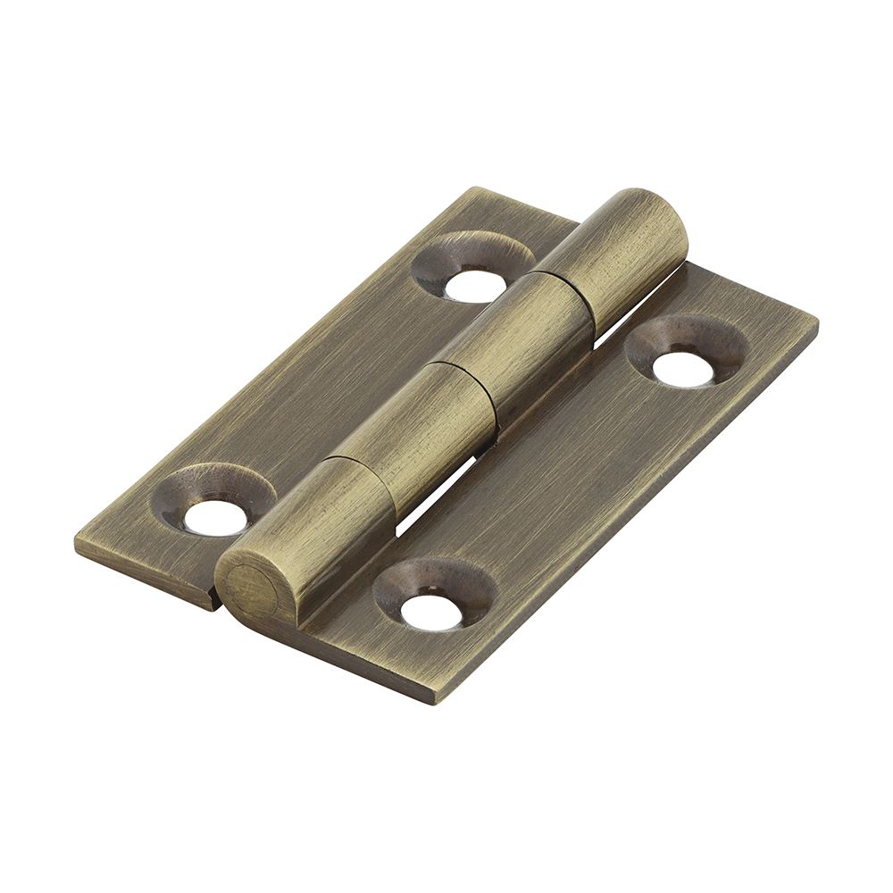 Timco - Charnière en laiton massif, finition bronze antique, 38 x 22mm, lot de 