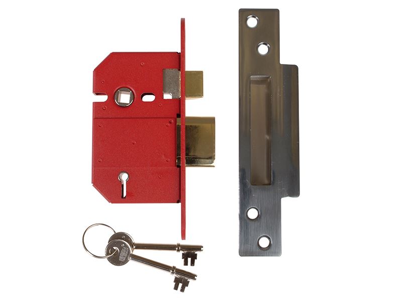 UNION StrongBOLT 2200S BS 5 Lever Mortice Sashlock, Satin Chrome, 68mm