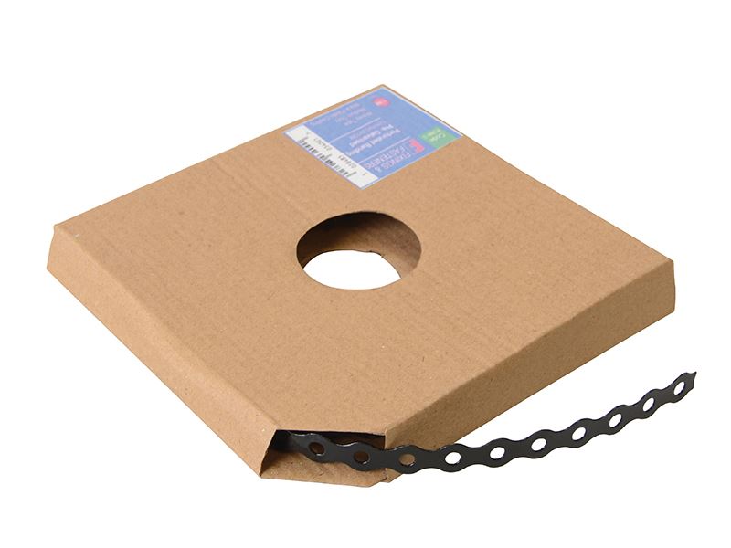 ForgeFix Black Plastic Coated Galvanised Band 17mm x 10m