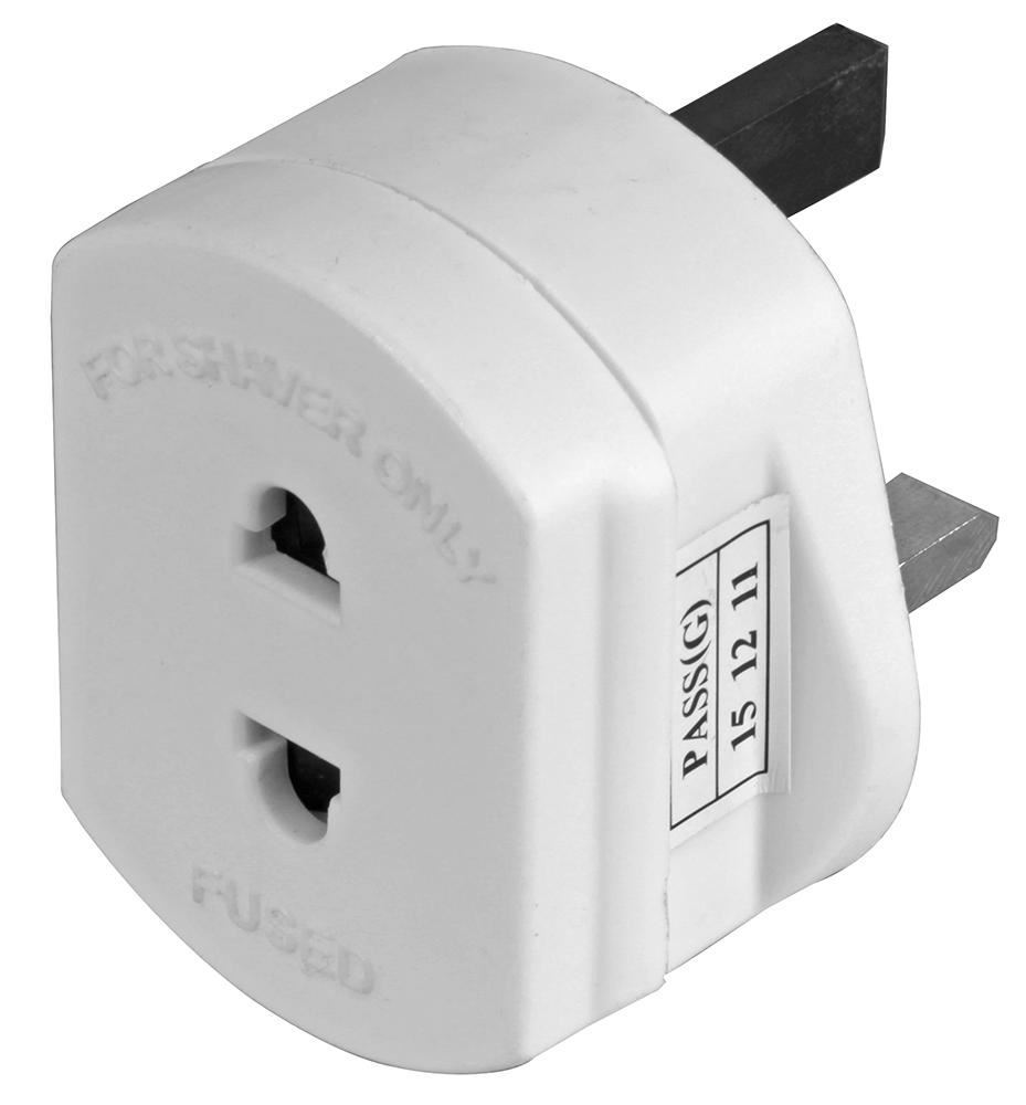 PRO ELEC - Rasierer-Adapter 1A weiß