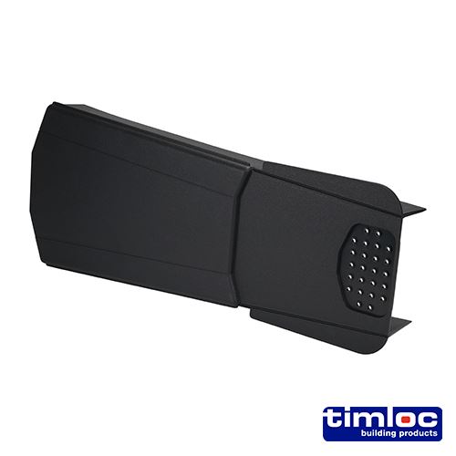 Timco Sistema Ambi-Verge Universale per Tegole a Secco, Nero, 420x140/170mm (20