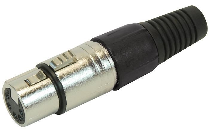 Pro Signal - 5-Pin XLR Πρίζα με Μαύρη Αντιπαραμόρφωση