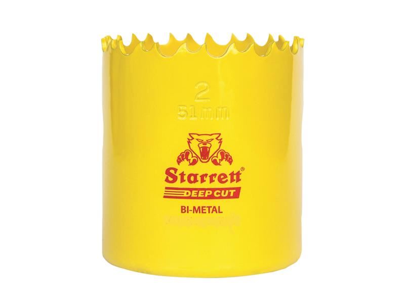 Starrett DCH0156 Deep Cut Bi-Metal Holesaw, 33mm, 51mm Depth