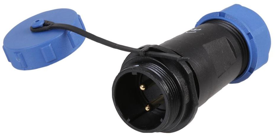 PRO ELEC SP211 Sraith Ceangalóir Ciorclach Táite 2-Pólach, IP68, 7-12mm
