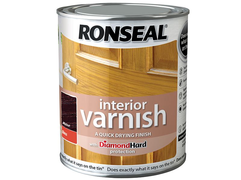Ronseal Innenlack Schnelltrocknend Glanz Walnuss 250ml