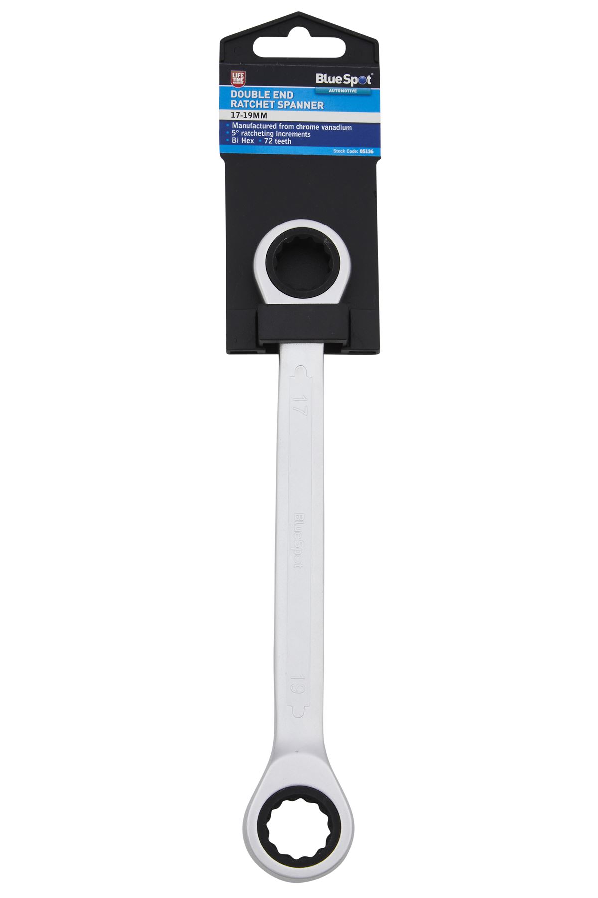 Blue Spot Tools - Διπλή Ρατίνα Με Κλειδί 17-19mm