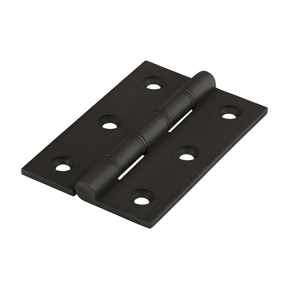 Timco Solid Brass Double Hinges with Bronze Finish (76 x 50mm, 2pc)