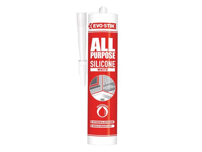 EVO-STIK All-Purpose Flex Silicone Sealant White C20