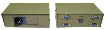 Boîtier de commutation PRO SIGNAL 4 voies HiLo DB9, vert olive